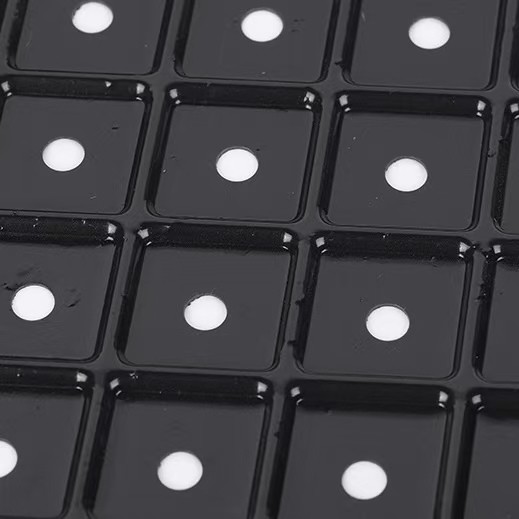 Black Hard Rectangular Flat Grow Trays Greenhouse Seed Starter Tray With Holes