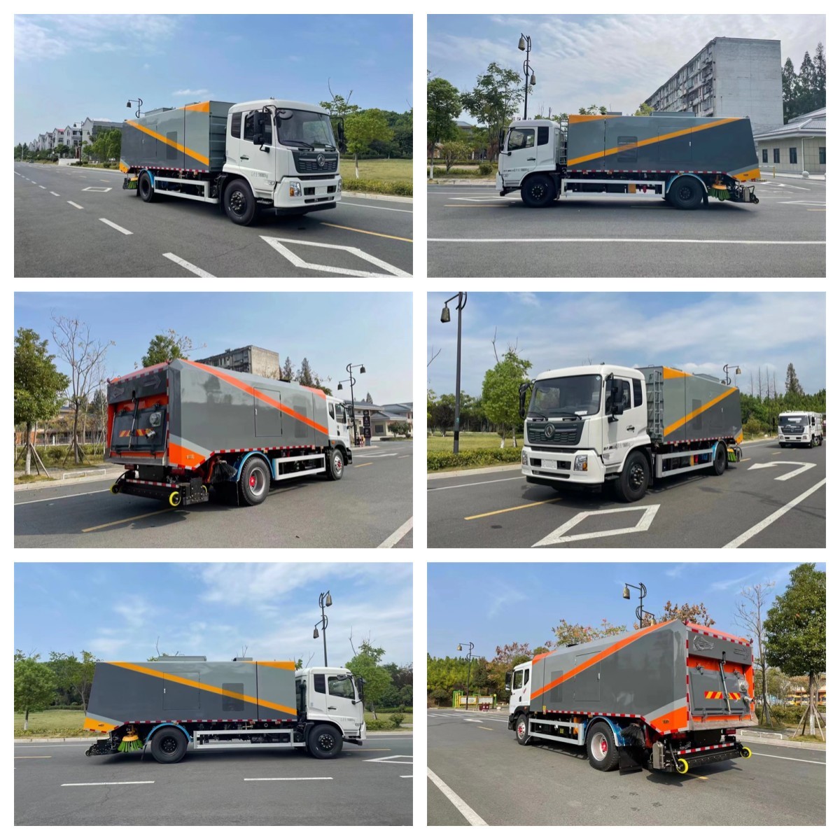 CCC Certified Wet And Dry Road Sweeper Truck With 10cbm Water Spray Dust Removal