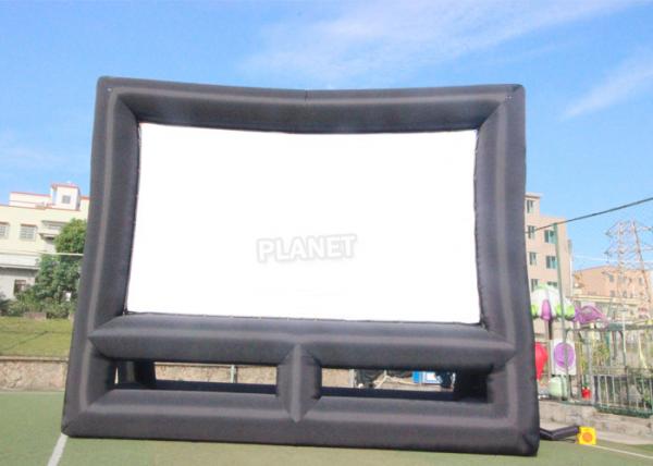 Commercial 210D Inflatable Projector Movie Screen With Blower