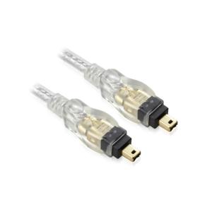 Newlinkelec Firewire IEEE1394 4 to 4 pin Cable Lead Gold Ends 3m White for DV