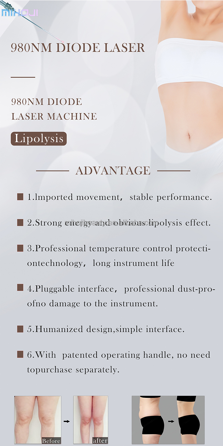 980nm Portable Vascular Removal Machine For Spider Vein Blood Vessels