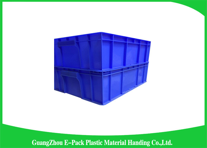 33L Plastic Stacking Boxes PP , Plastic Storage Crates Rectangle Folding