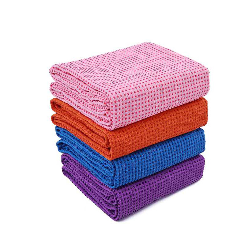 Custom Logo Soft Silicone Microfiber Yoga Towel For Hot Yoga Non Slip SEDEX Certificate
