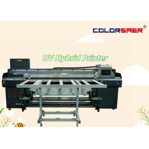 China 6 Feet Digital UV Plotter Flatbed & Roll To Roll UV Hybrid Printing Machine With Maintop  Or ONYX  Software on sale