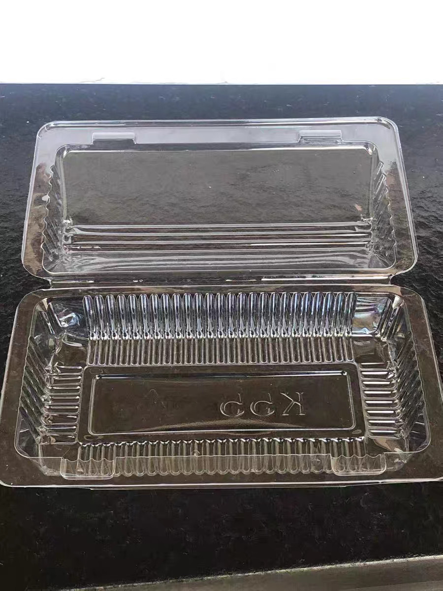 Disposable Plastic Baking Transparent Packaging Box Blister Cake Bread Fruits And Vegetables Roof Box