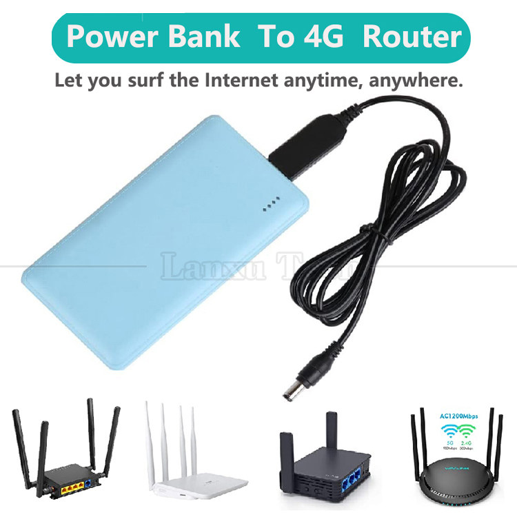 High Quality Elevador USB to 4G Router 12V DC Power Charger Cable
