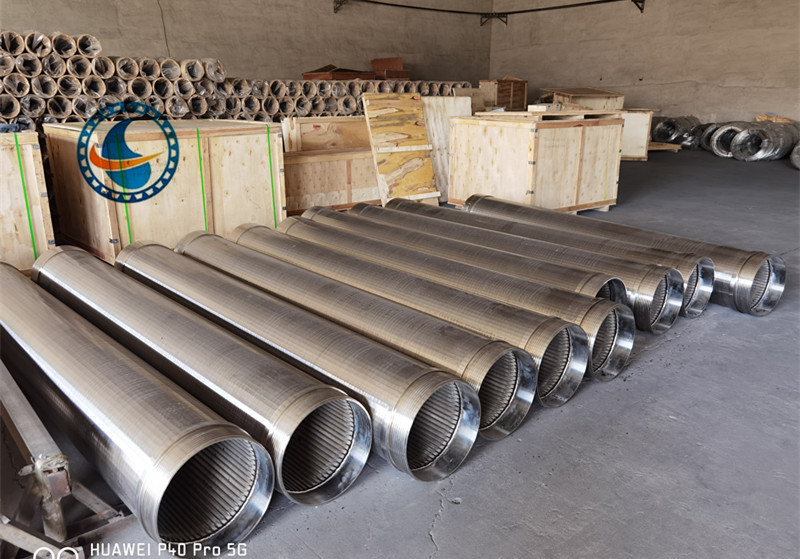Stainless Stelel 304 Water Well Wedge Wire Screen 89mm Diameter