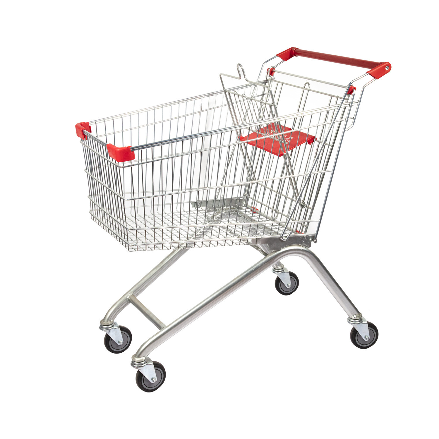 125L European Metal Shopping Trolley Supermarket Shopping Basket Trolley OEM ODM