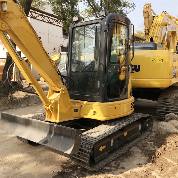 Good Condition 5 Ton Mini Used Komatsu PC55MR Crawler Excavator with Thumb from Japan