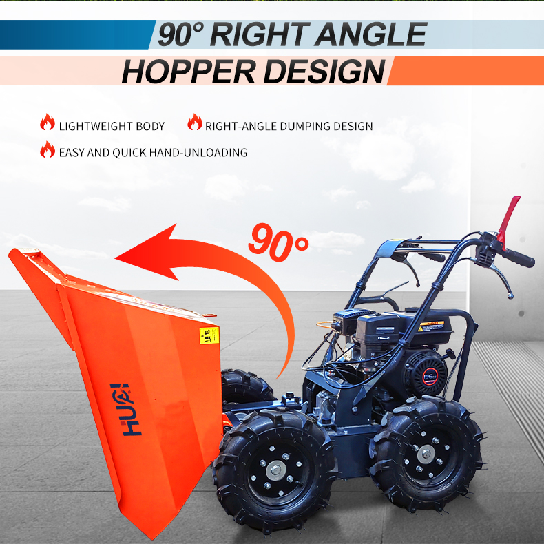 Versatile Mini Dumper Track Carrier with Hydraulic Tipping and 93 Unleaded Gasoline