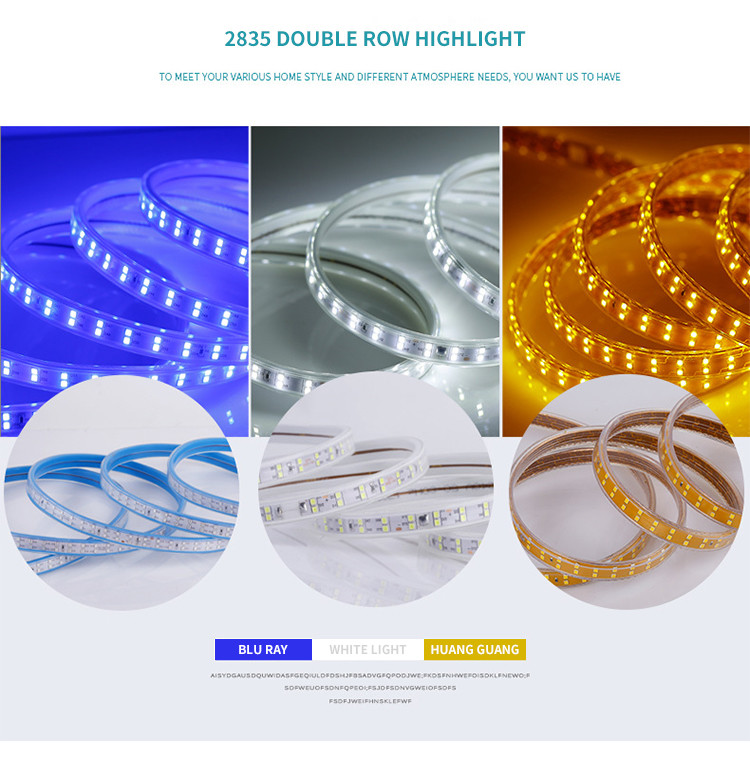 Outdoor Highlight Dimmable LED Strip Lights 108 Beads Single Row