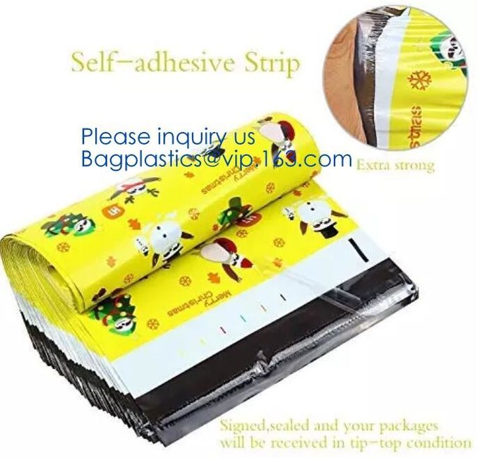 Compostable biodegradable packaging mailing bag with handle,Biodegradable compostable plastic courier shipping envelope