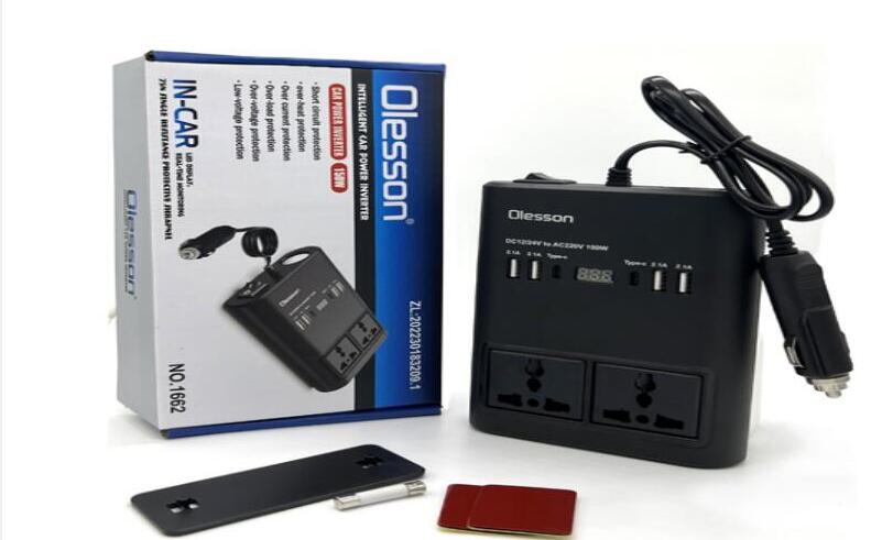 Dc 12V 24V To Ac 220V 150W Car Power Inverter Electric Car Accessories Interior Accessories For Cars