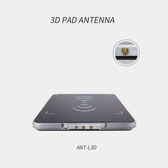 3D Pad RFID Reader Antenna For LED Tag Statistics Jewelry Inventory