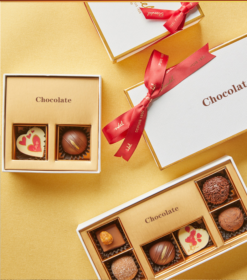 Paperboard Liner Type Chocolate Packaging Gift Boxes for Custom Design