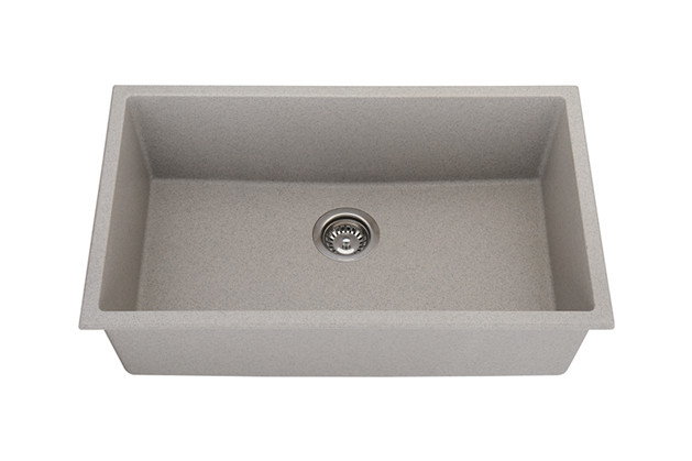 Under mount single bowl artificial quartz stone /composite granite sink