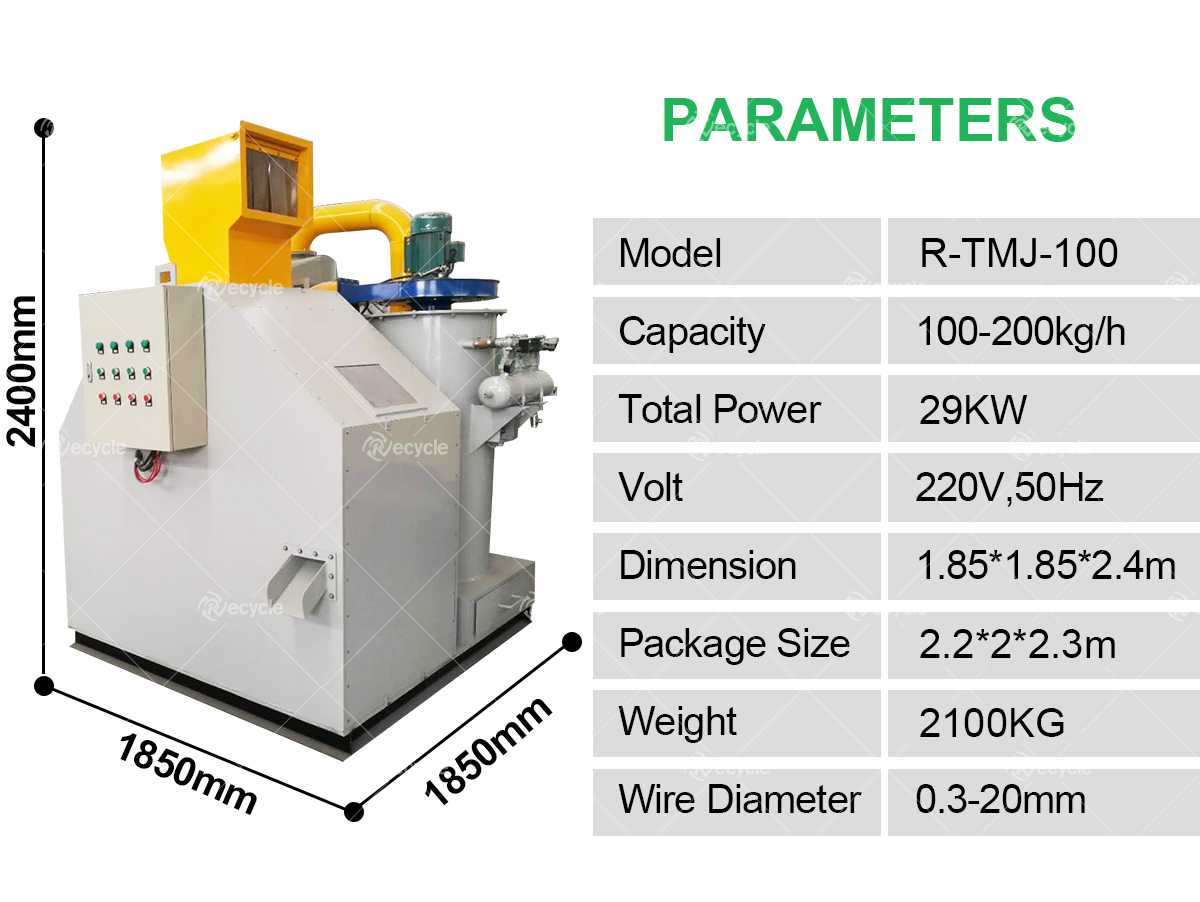 Dry Type Mini Copper Wire Granulator And Separator Small Cable Recycling Machine