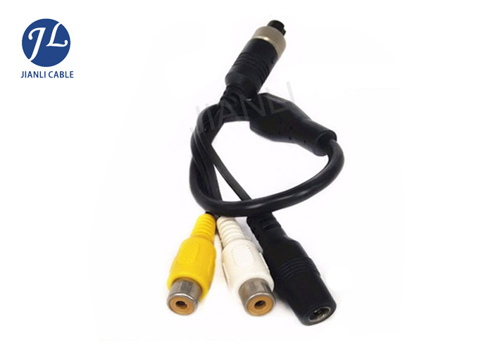 Car Backup Camera 4 Pin AV BNC RCA Connector Cable For Signal Transmission