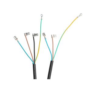 Cable Wire Stripping And Crimping Machine CX-2000A Power Cord Making 3 / 4 Cores