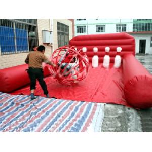  Inflatable Amusement Park With Human Bowling For Match Games Manufactures