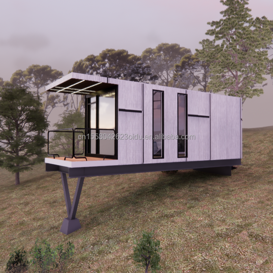 Aluminum Alloy Windows 20ft Prefab House Container House Hotel Leisure Container Holiday Home Luxury House Light Steel Villa