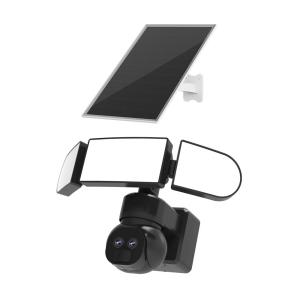 6MP Battery Security Camera Dual Lens APP Control IP65 Waterproof