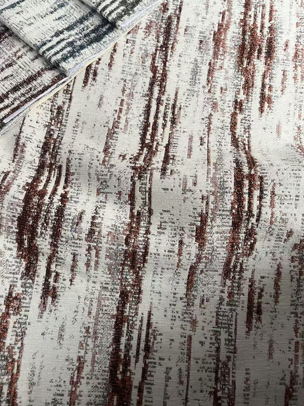 Luxury Jacquard Curtain Fabric European Living Room Chenille Curtain Fabric
