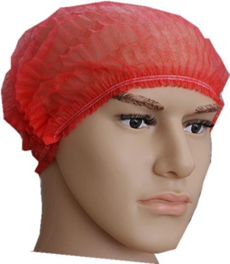 Non-Woven PP Single Elastic Disposable Strip Clip Mob Cap