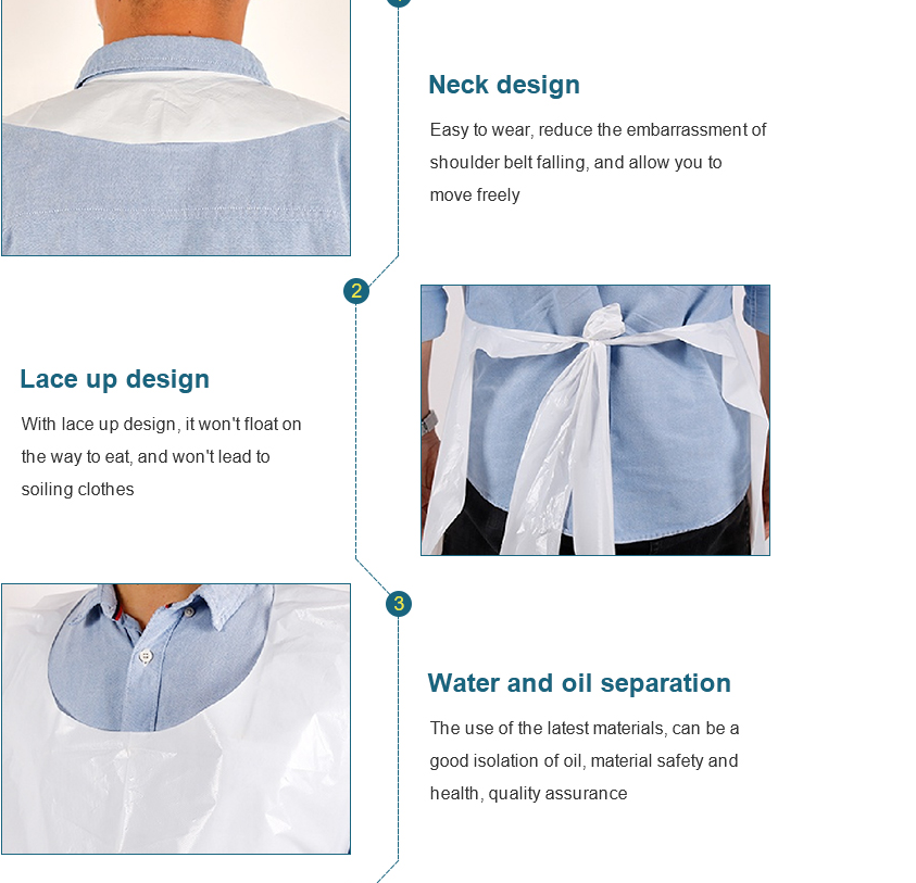 S&J Biodegradable Disposable Aprons 4Color Pe Apron,Waterproof Cooking Aprons,Restaurant Apron for Food Industry Painting Art