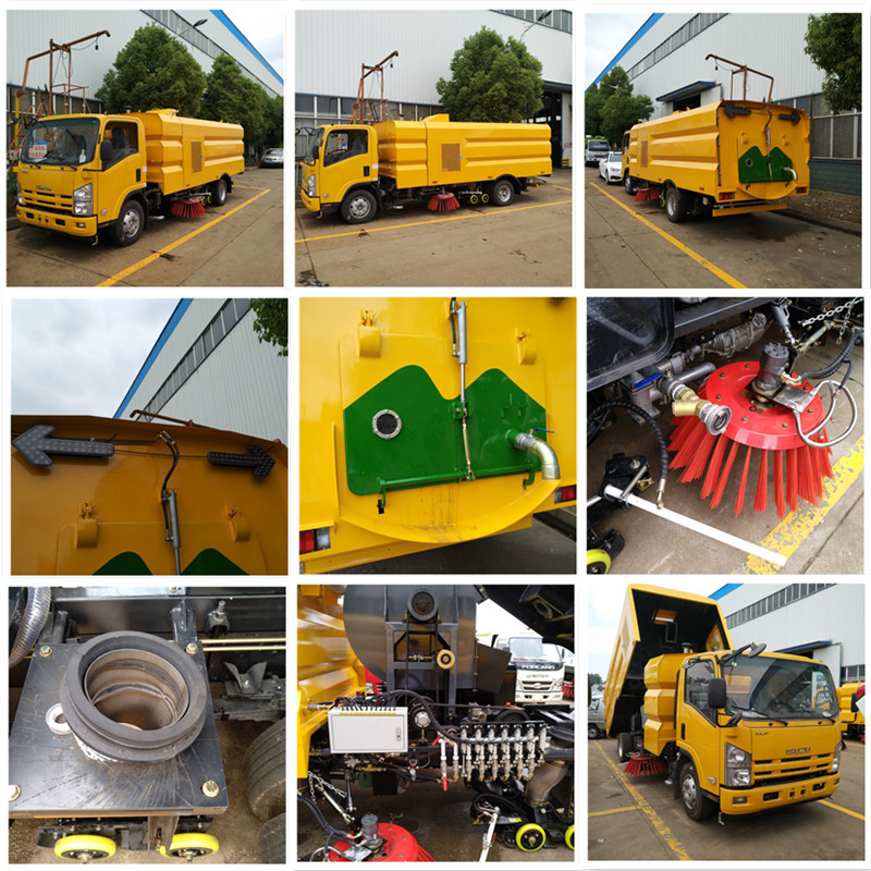 ISUZU KV600 700P Versatile Air Sweeper Truck For Various Cleaning Tasks And Surfaces