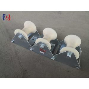 Telecom Underground Cable Pithead Roller Three Connected Conductor Stringing