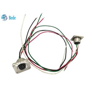 Female 8 Pin Flange Mounting RET Control Cable Connector AISG C485 A4 Style