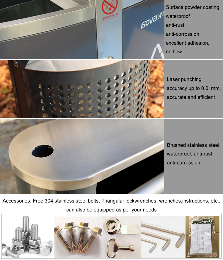 Waterproof L1490xW500xH400mm Garden Metal Flower Pots
