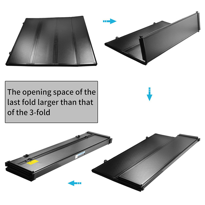 Retractable Tonneau Bed Cover For Toyota Hilux 4X4 Pickup Truck Accessories