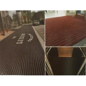 China Tufted Cut Pile Entrance Door Mat Heavy Duty Brushing 9mm Thickness on sale