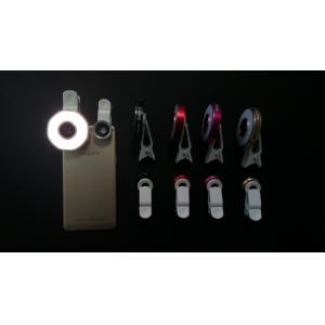 6 in 1 LED Night Using Selfie Sync Effect Micro Fisheye Wide Lens for Camera,