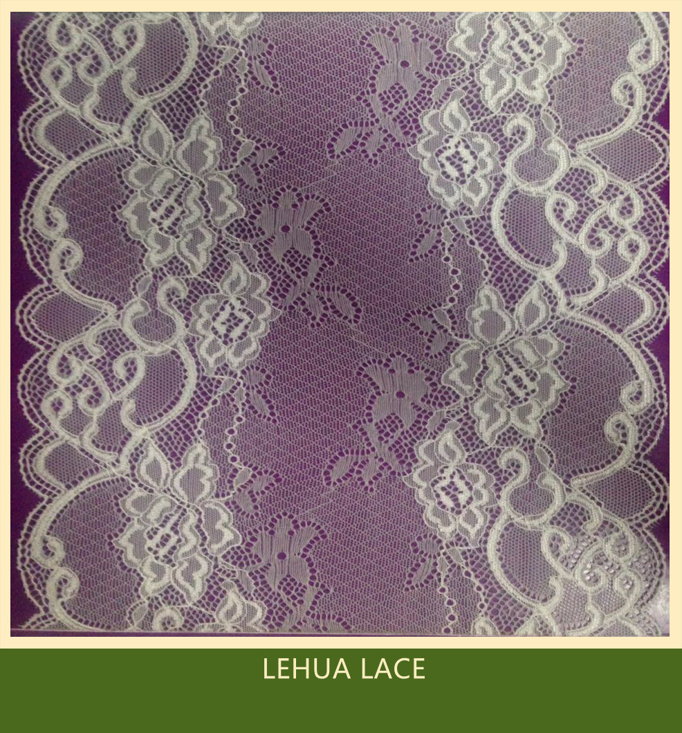 Hot Selling and nice quality Nylon Spandex Stretchy Brazil Lace from China