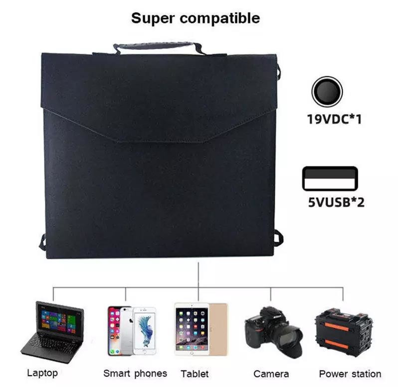 MWT Flexible Portable Output Solar Panel Folding Power Bank For Iphone