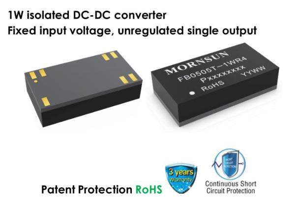 Bidirectional DC DC Converter Module 3000VAC 4200VDC 1W Isolated Fixed Input