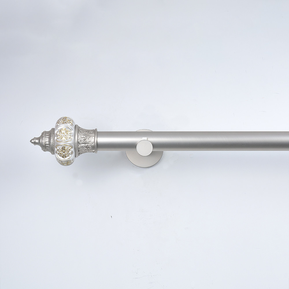 Custom Curtain Pole Accessories 28mm Extendable Window Curtain Rod Set