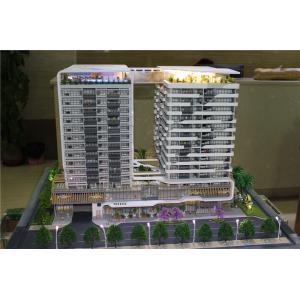 Small Scale House 3D Model With Model Trees / Figures Rendering Color