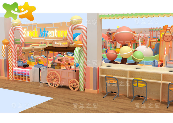 Candy Theme Kids Indoor Playground Equipment Education Organizations Applied