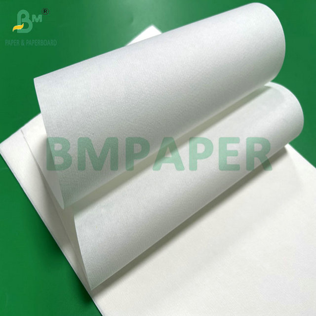 50gram Bamboo Pulp Coffee Filters Paper With Jumbol Roll Width 308mm White Color 