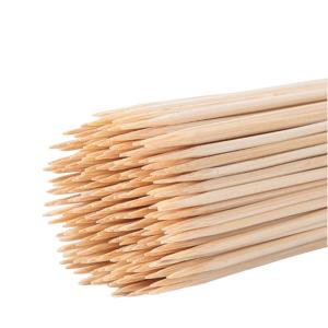 Customized Bamboo Skewers Round Disposable Bamboo Skewers Width 4.0