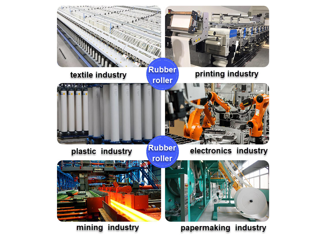 Papermaking Textile Rubber Covered Rollers Electronics