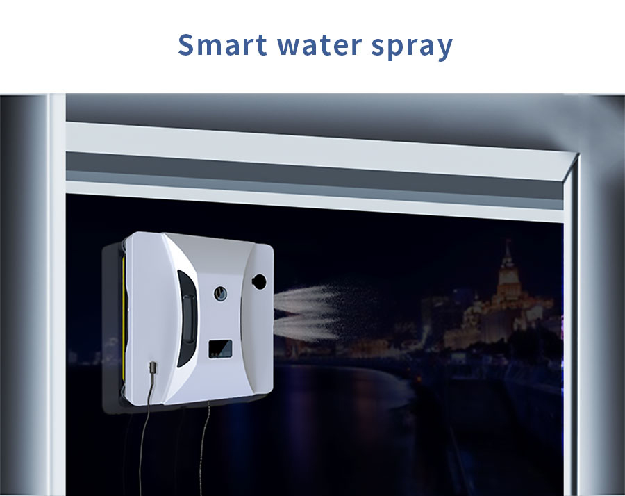 US Plug Rise Exterior Window Cleaning Robot with Remote Control and 500mAn Lithium Battery