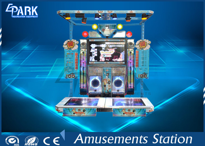 Fashion Design Arcade Dance Machine Stereo System Supported Later Upgrade