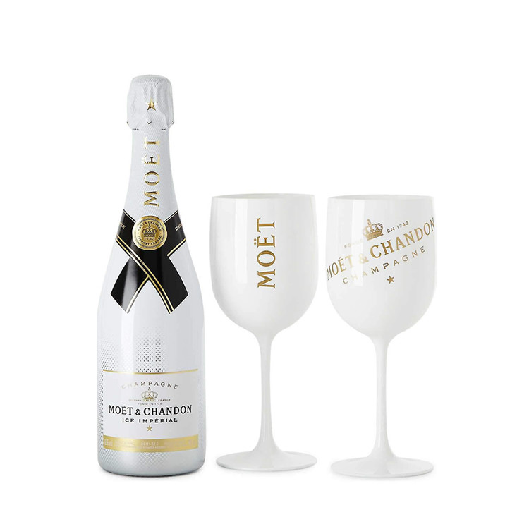 Unbreakable Branded Moet Chandon Accessories Champagne Glasses With Moet Printing