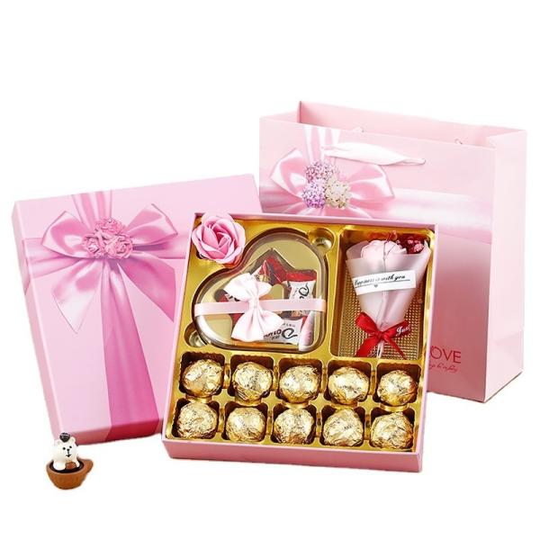 Custom Chocolate Gift Box with Inset Birthday Wedding CDandy Cookie Paper