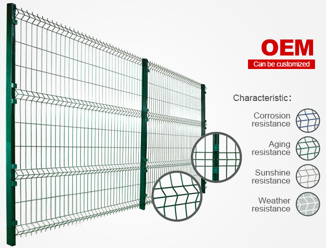 Height 1.53m Triangle Fence Panel With Peach Posts For Security